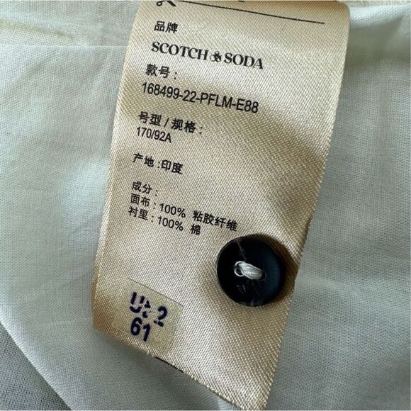 Anthropologie Scotch & Soda Smocked Frill Short Flowy Mini Dress Size M NWT - Picture 13 of 14